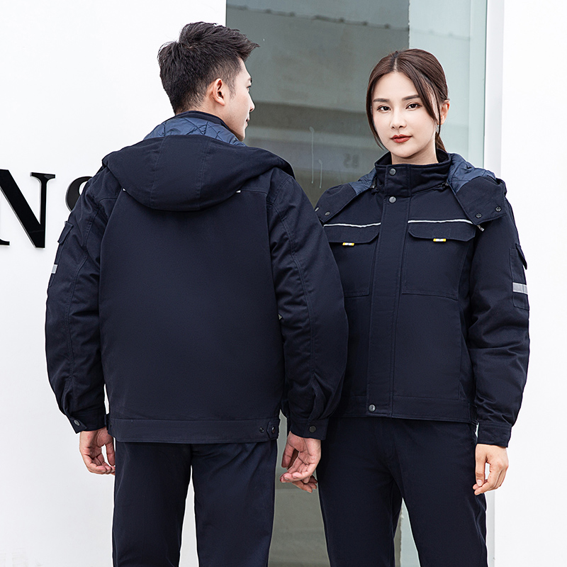 天鸣TMG 8901J纯棉加厚夹克款可拆卸内胆冬装 防寒服 棉服 源头工厂 可定制S-5XL 件高清大图