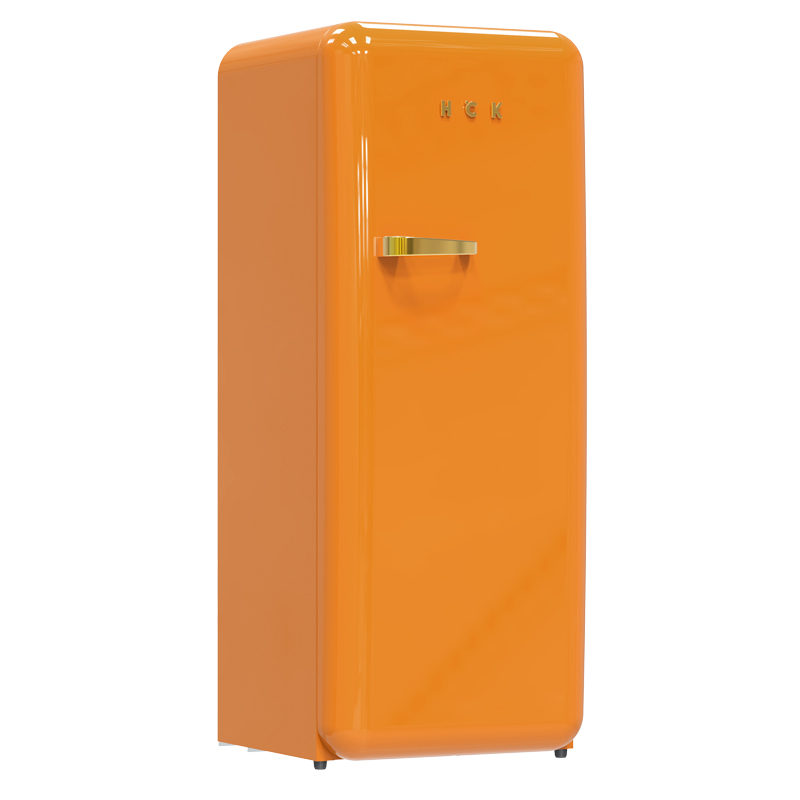 hck哈士奇bc330rde复古冰箱进口家用小型大容量网红高颜值一级能效