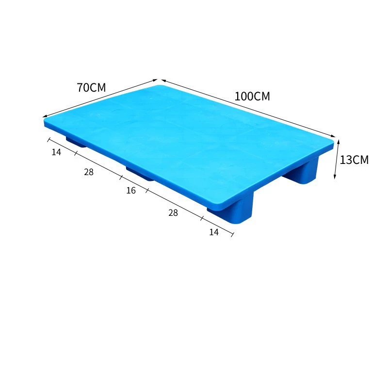 宁储 塑料托盘 平板六脚托盘 100*70*13cm 张高清大图