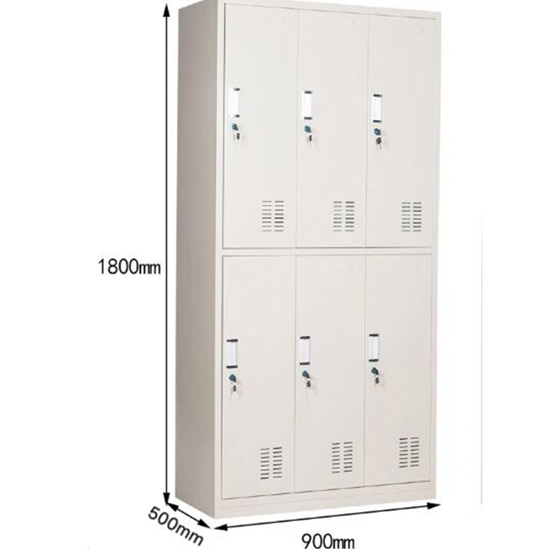 富美达 6门加深更衣柜 铁皮柜 板材厚度0.8mm 1800*900*500 企业定制