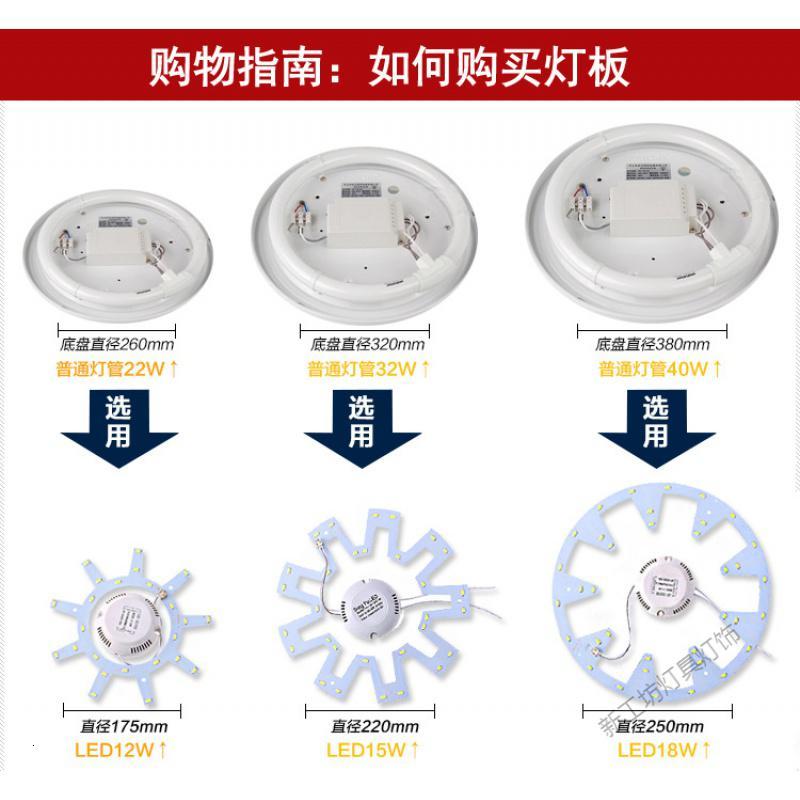 苏宁放心购 led灯板圆形led吸顶灯改造灯板led环形贴片吸顶灯光源配件led灯芯