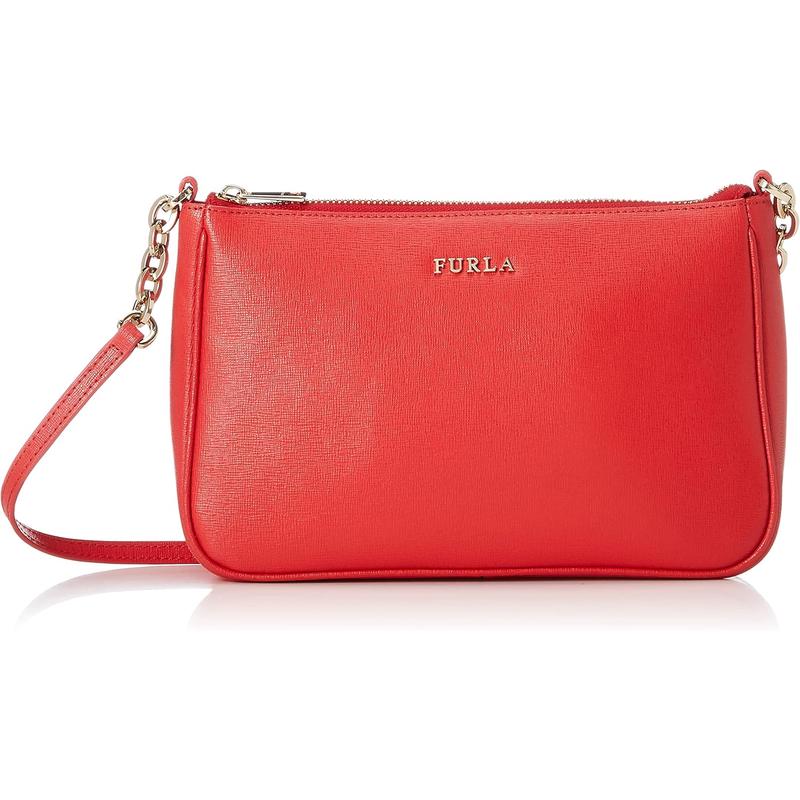 FURLA女士 textured皮革单肩包小巧多口袋金属扣锁实用百搭配饰日高清大图