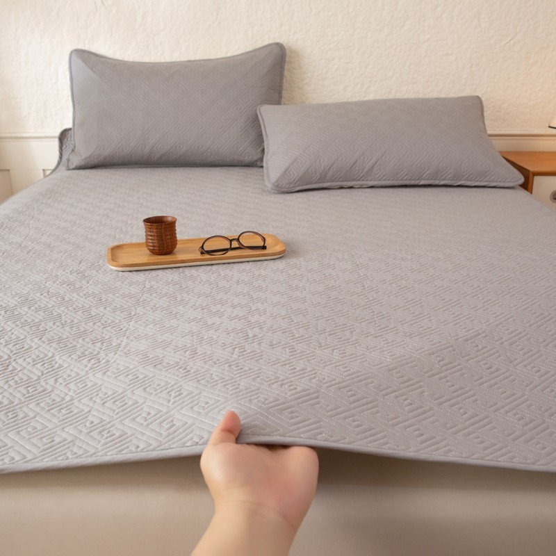 缎暮 A类氨纶床褥褥垫 150*200CM 条高清大图