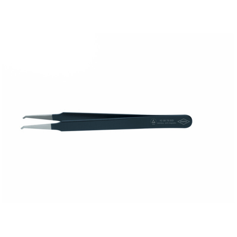 凯尼派克 KNIPEX 92 08 78 ESDESD防静电精密镊子 弯头