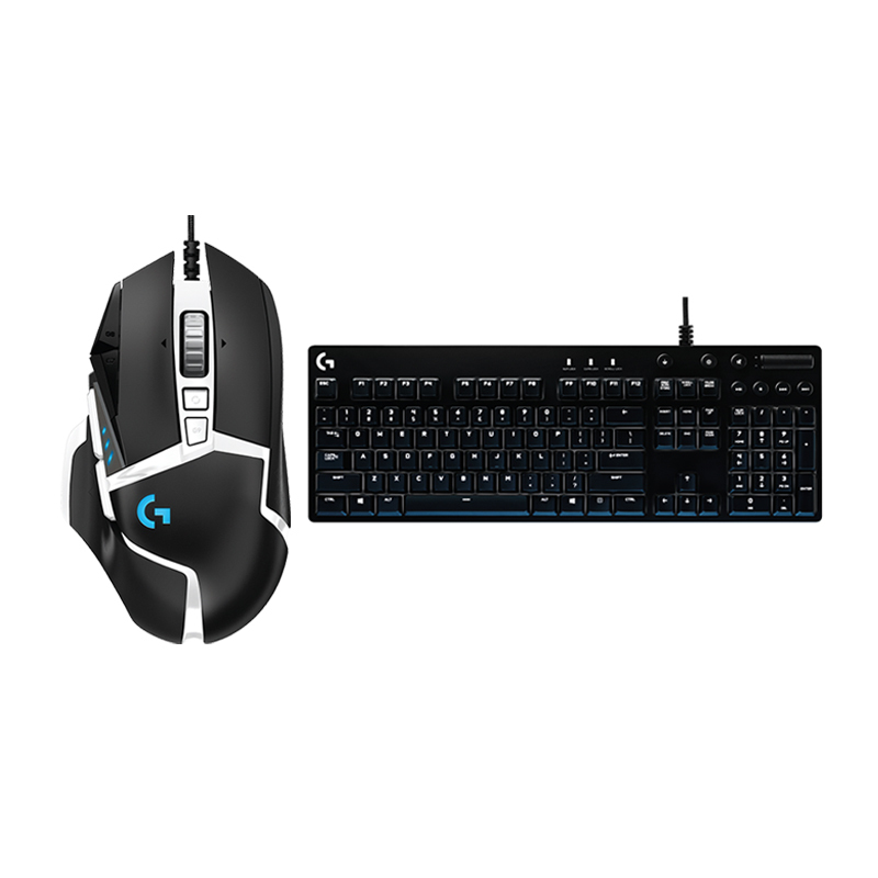 罗技(Logitech) G502熊猫款电竞游戏鼠标+G610红轴游戏键盘鼠标套装+赠罗技键盘垫 电竞游戏推荐键鼠套装