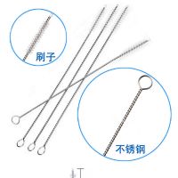 吸管刷子 不锈钢清洁清洗奶瓶刷吸管刷不锈钢吸管毛刷长刷小毛刷 不锈钢 吸管刷 5 只装