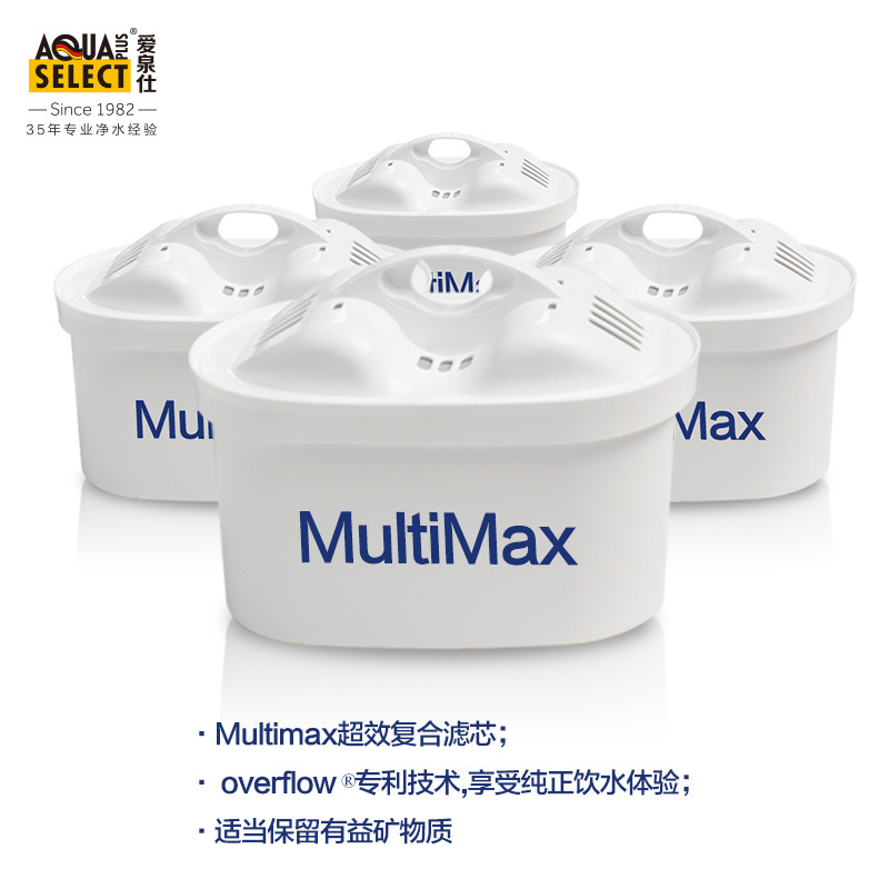爱泉仕 Aqua Select 净水壶 炫彩白whale-WH 3,5L/升 复合超滤净水壶 滤水无碳粉 3-5人