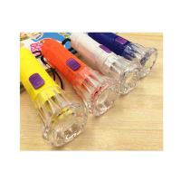 一套3个KID’S HOME TOYS 23403透明迷你玩具小手电筒便携钥匙扣小孩奖品儿童电子发光小礼品