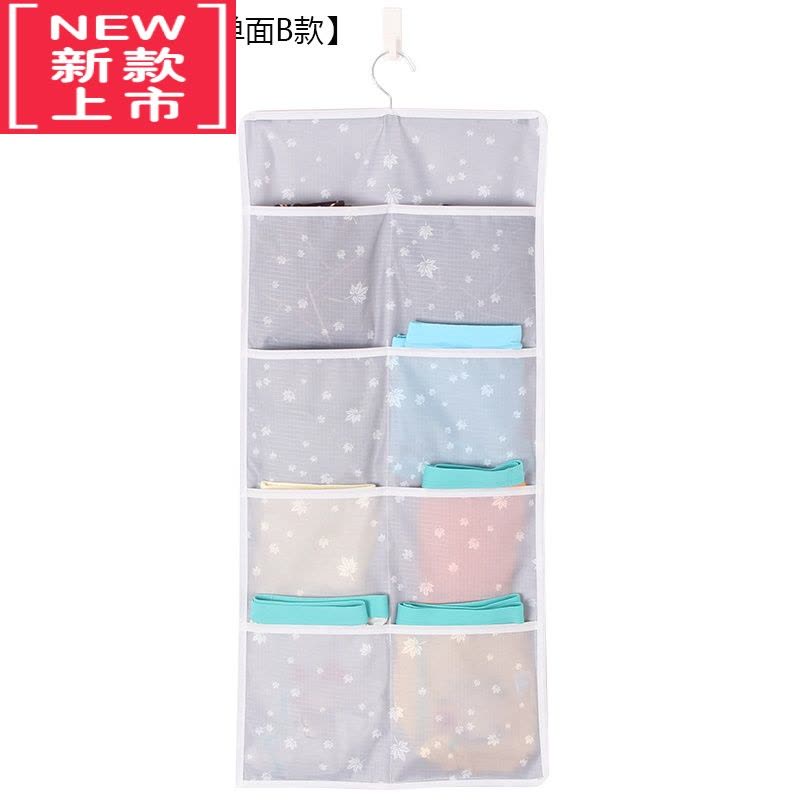 可莉允门后内衣袜子收纳袋挂袋储物袋墙挂式宿舍悬挂式内裤收纳器布艺图片