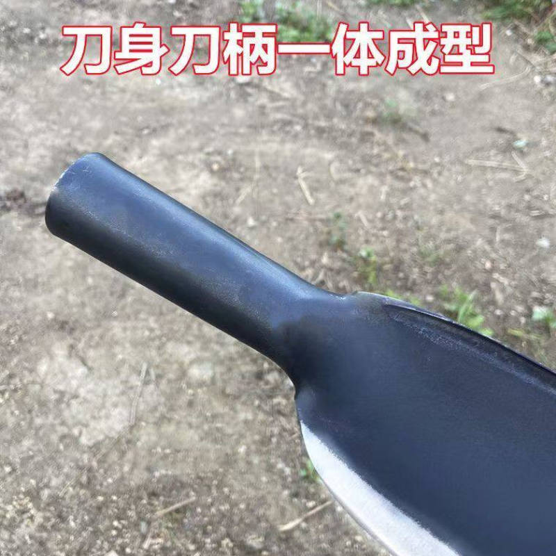册宣 锻打米锰钢直刀老式砍柴刀约1.9斤 刃长约:20cm高清大图