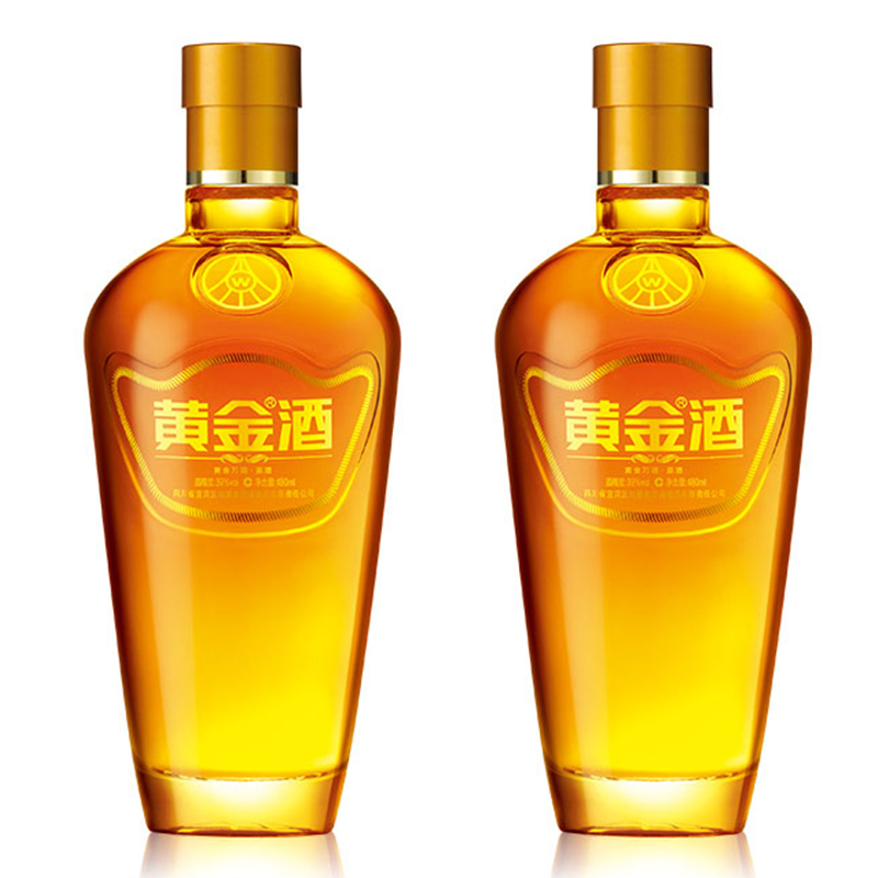 五粮液黄金酒万福酒39度480ml2礼盒装