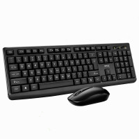 罗技(Logitech) 无线键盘鼠标套装 办公家用台式电脑笔记本2.4G舒适手感 V31-黑色