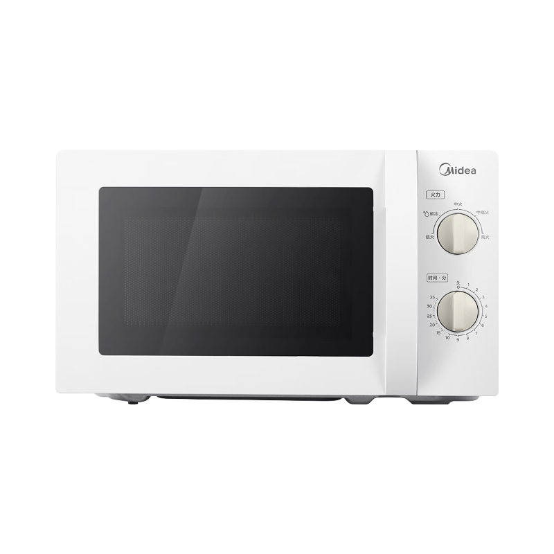 美的(Midea) 家用微波炉复古旋钮微波炉360°转盘式加热20升 MM721NG1-PS
