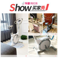 银月动感单车家用静音健身车自行车减肥室内器材健身房运动 磁控飞轮-八档阻力调节-抖音网红款