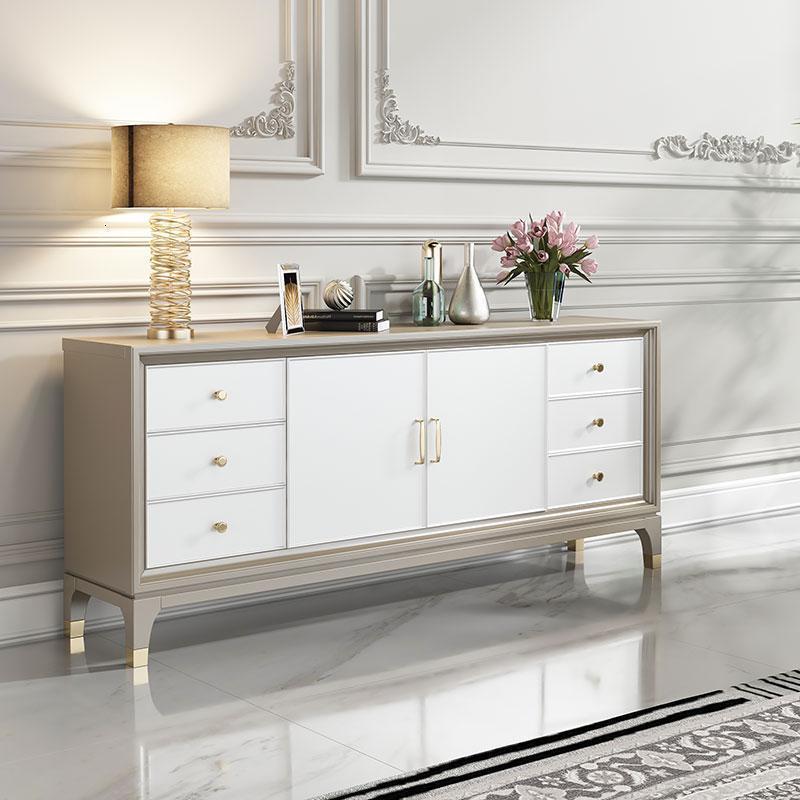 森美人卧室轻奢高电视柜后现代简约实木法式家具茶几香槟金组合地柜客厅 香槟金全屋定制整装