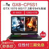 神舟(HASEE)战神 GX8-CP5S1 17.3英寸游戏本学生笔记本电脑(I5 8400 8GB 1TB+128GB GTX1070 8G WIN10 )