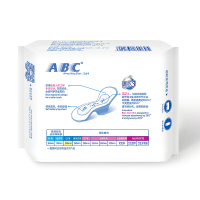 abc 卫生巾 日用 240mm*3包24片套装 KMS清凉舒爽 纤薄超吸 棉柔 姨妈巾