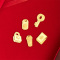 素竹 足金黄金Au9999金条 异形1克金条 钥匙锁包 可佩戴