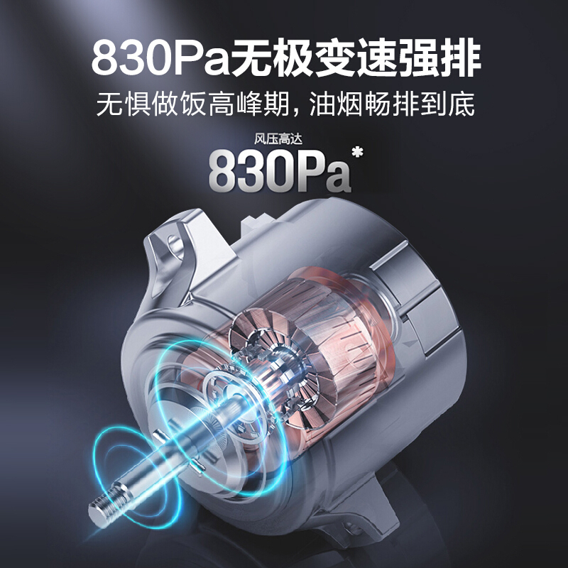 华帝(vatti)22立方飓风吸力欧式顶吸抽油烟机灶具套餐i11144+49B液化气4.5kW烈焰火力燃气灶烟灶套装