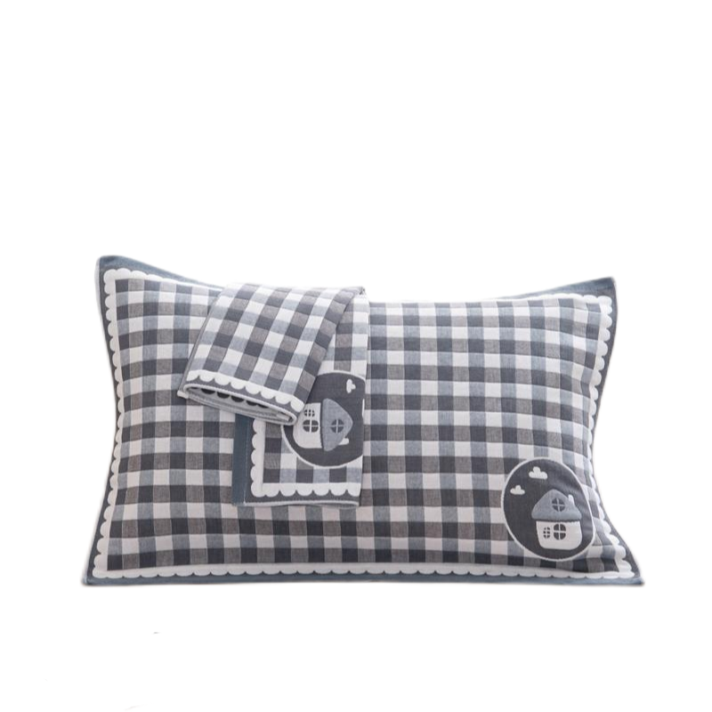 浩博时代 六层纱布枕巾 52*78CM 条高清大图