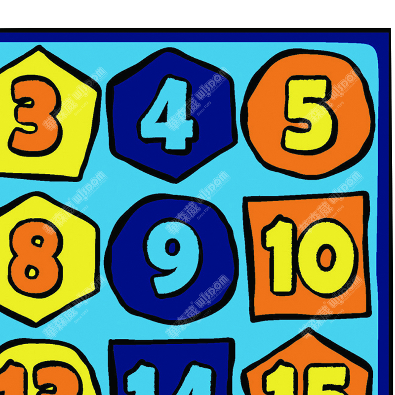 华森葳 跳跳形状教学毯 认识数形教学毯高清大图