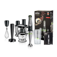 [欧洲进口]博朗(BRAUN) MQ9087X多功能进口料理机 婴儿辅食搅拌机 不锈钢材质 按键式 3-5人适用