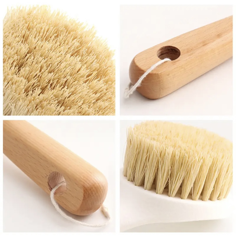 第二件半价天然剑麻实木手柄洗锅刷不伤锅不脏手长柄锅刷锅洗碗水槽