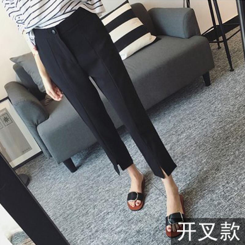 裤韩版胖mm200斤直筒九分裤休闲哈伦裤脚管裤