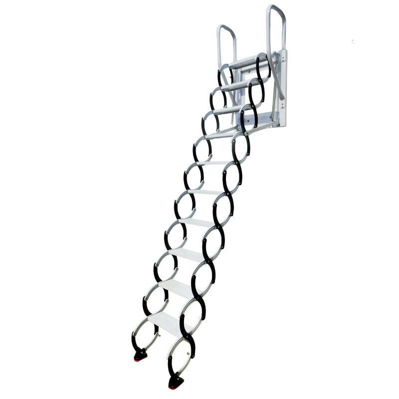 伸缩楼梯壁挂式带扶手室外楼梯阁楼家用复式户外折叠伸拉梯升降梯定制