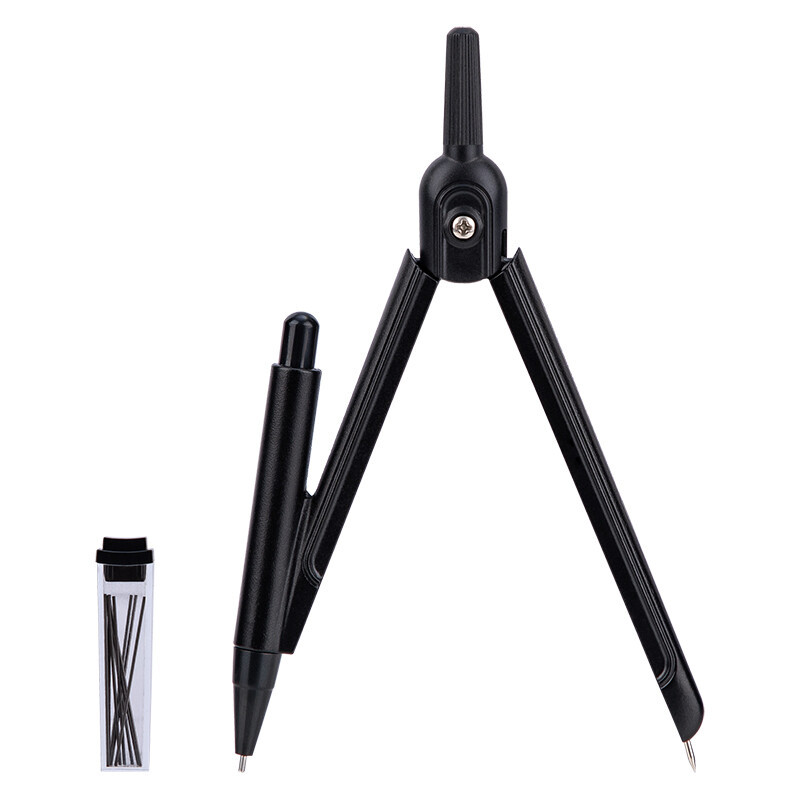 得力(deli) 72152圆规(黑色)(套)高清大图