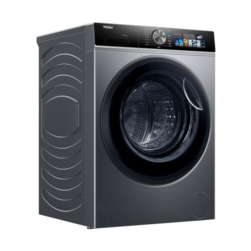 XQG100-BD12519 海尔(Haier)精华洗2.0高洗净滚筒洗衣机 极夜灰
