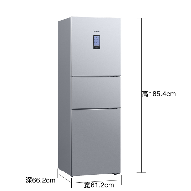 [官方正品]西门子 274升三门冰箱 零度生物保鲜 独立三循环不串味 混冷无霜 KK28UA41TI 以旧换新