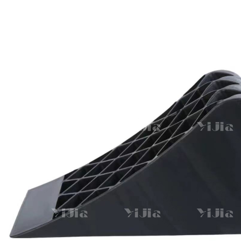 翌嘉YJ4121914 塑料止退器塑料止滑器停车斜坡垫三角木阻车器 360*150*190mm高清大图