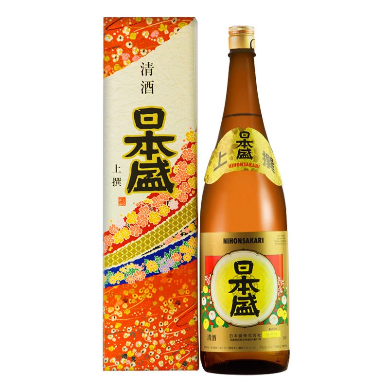 日本盛上选淡丽辛口清酒 日本原瓶进口纯米酒洋酒 1800ml 1.8L