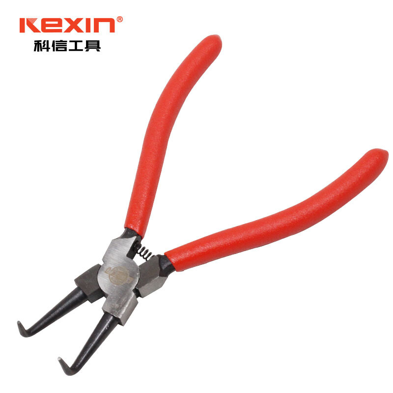 科信(kexin)6英寸内卡穴用弯口卡簧钳 挡圈钳 弹簧钳 KX140063