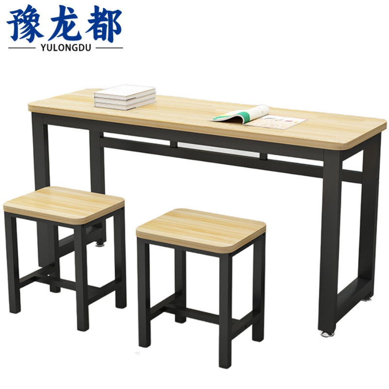 豫龙都 书桌椅 120*50*74cm 套高清大图