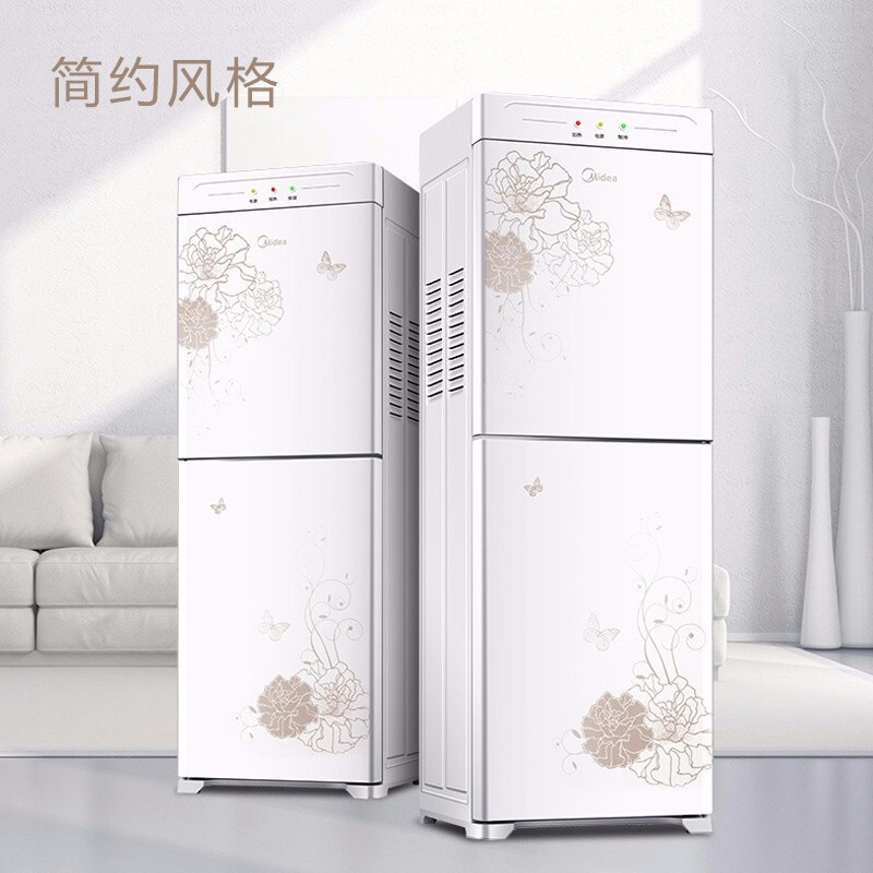 美的(Midea)饮水机 家用立式办公温热型双封闭门大储物柜饮水器YR1226S-W