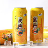 新疆乌苏啤酒小木屋菠萝啤菠萝C果味碳酸饮料不含酒精500ml*6罐