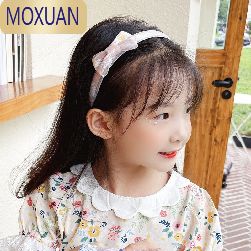 moxuan蝴蝶结发箍儿童女童宝宝公主小女孩头箍发卡发饰头饰带齿防滑