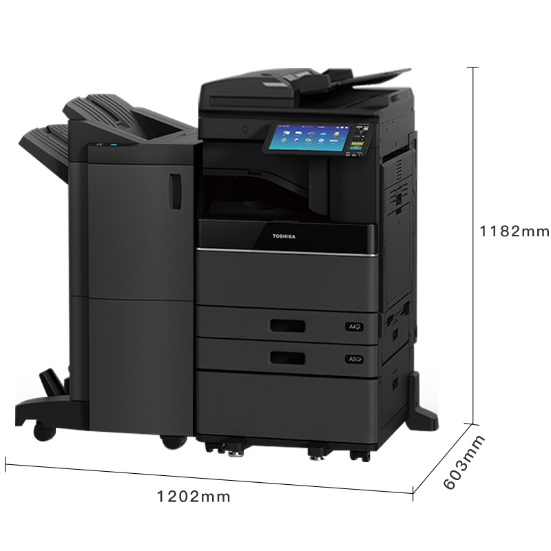 东芝(TOSHIBA)FC-5115AC 复印机 A3彩色多功能复印机 50页/分钟(输稿器、双纸盒、鞍式装订、工作柜)高清大图