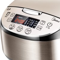 Midea 美的电饭煲 MB-WFS4037 气动涡轮防溢 金属机身 圆灶釜内胆4L电饭锅