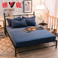 雅鹿 加厚水晶绒床笠 1.5米/1.8米纯色床笠单品 水晶绒床笠单件床上用品