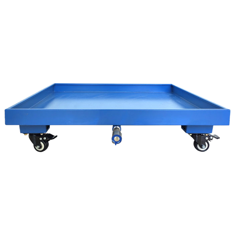 臻远ZY-TP-149钢制防渗漏托盘废机油桶托盘 带轮单桶款