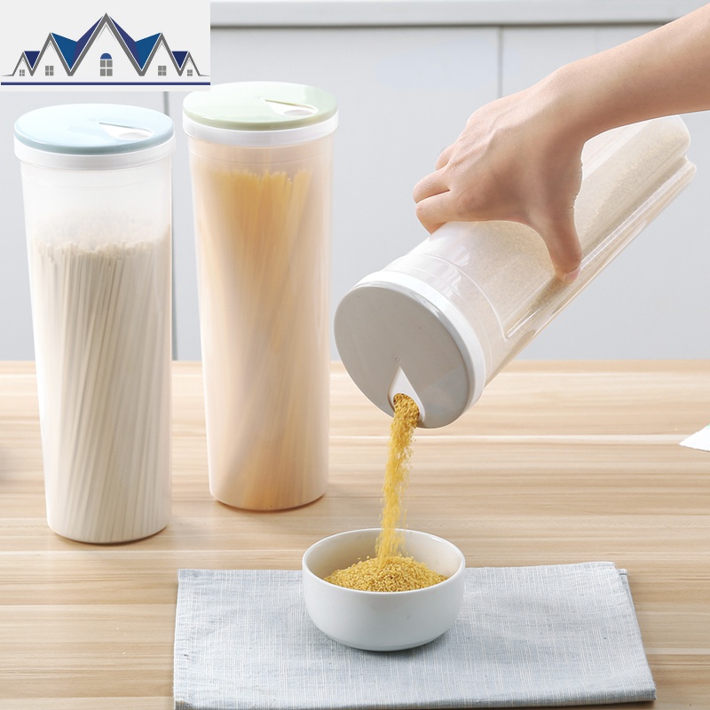 厨房装面条的盒子 五谷杂粮塑料储物罐 家用大容量食品密封收纳盒 三维工匠高清大图