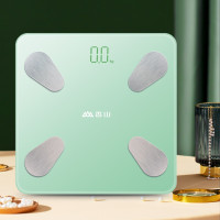 香山 体脂秤 蓝牙app12项身体数据监测 F3绿