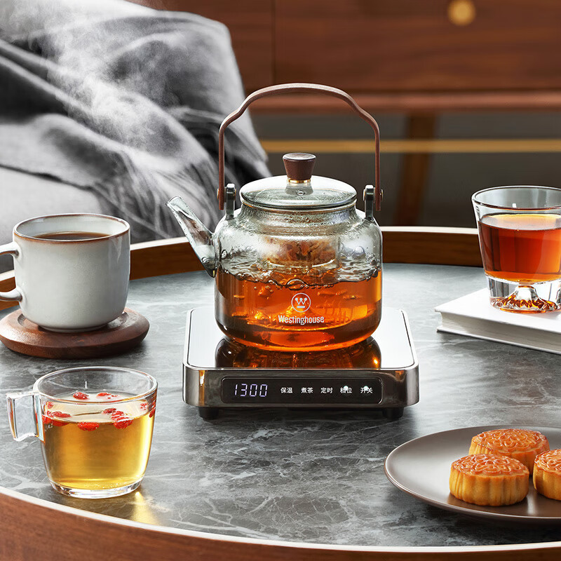 西屋(WESTINGHOUSE) 1300W大功率铝合金超薄电陶炉围炉煮茶器 1.1L WTLT38高清大图