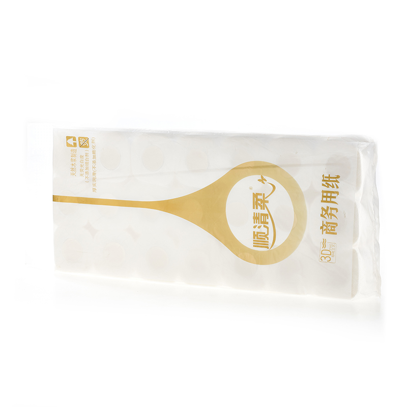 顺清柔70g商务卫生卷纸小卷卫生纸有芯卷纸高清大图