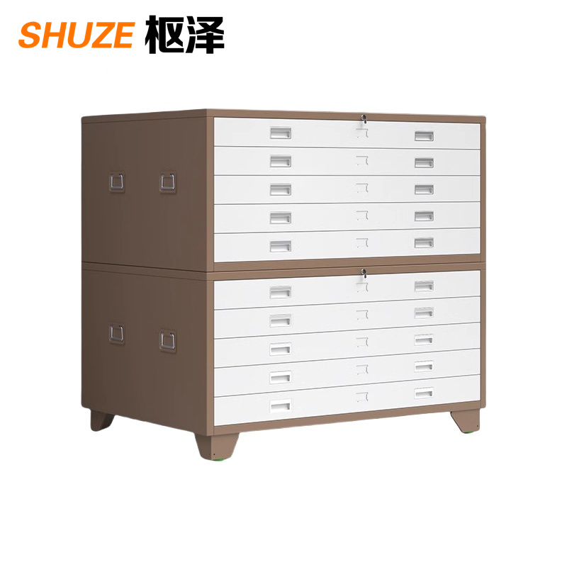 枢泽 底图柜 资料柜 0号十抽1300*930*1200mm 台高清大图