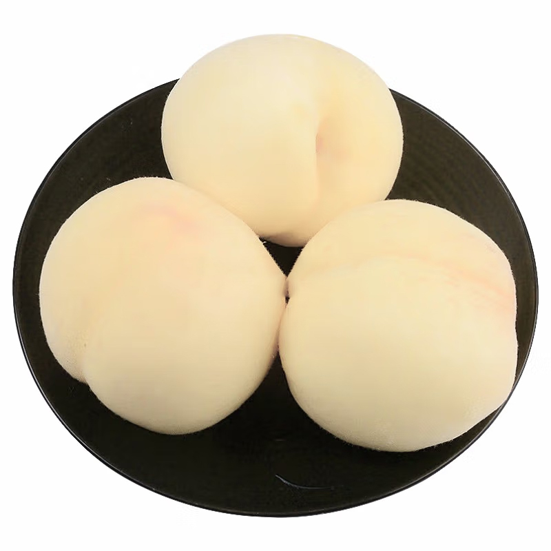 [西沛生鲜]山东白凤白桃 新鲜水果 净重3斤 当季整箱脆甜桃子水蜜山桃