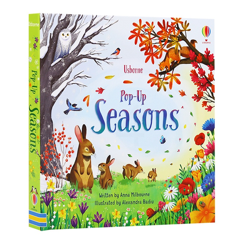 [醉染正版]四季 尤斯伯恩 儿童趣味3D视觉立体书 Usborne Pop Up Seasons 英文原版早教英语启蒙翻高清大图